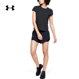 Under Armour 安德玛 UA女子Perpetual跑步短袖T恤-1317317 黑色001 S