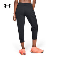 Under Armour 安德玛官方 UA 女子 Slim Leg 运动七分裤-1320610 黑色001 XS