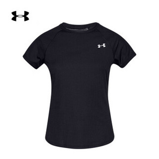 Under Armour 安德玛官方 UA女子Speed Strike运动短袖T恤-1326462 黑色001 M