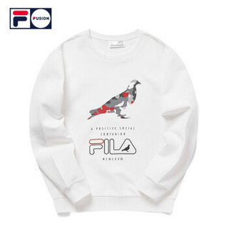 FILA FUSION X STAPLE 斐乐 男子卫衣 2019冬季新款休闲套头衫男 白色-WT 180/100A/XL