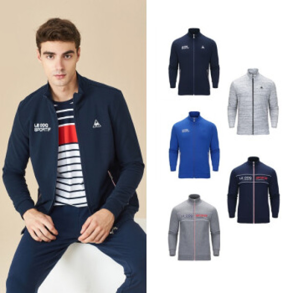 乐卡克法国公鸡字母刺绣立领运动外套男cb-5604173 法国蓝 l