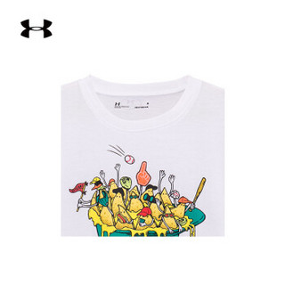 Under Armour 安德玛官方 UA男小童 Nacho Fans 运动短袖T恤-1347622 白色100 4