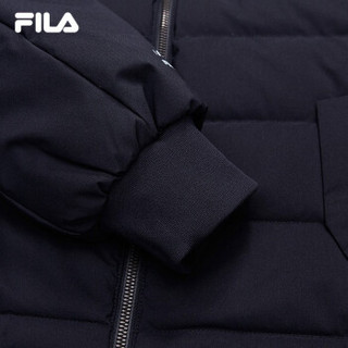 FILA 斐乐官方 女子羽绒服 2019冬季新款运动宽松梭织羽绒服 RD宝蓝-NV 165/84A/M