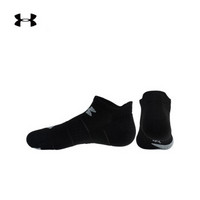 安德玛官方 UA Run Cushion中性 运动袜 Under Armour-1312532 黑色001 L