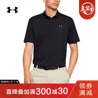 Under Armour 安德玛官方 UA男子Performance 运动Polo衫-1342080 黑色001 XL