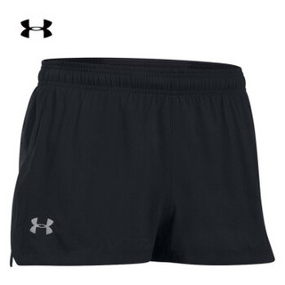 安德玛官方 UA Launch Split男子 运动短裤 Under Armour-1289750 黑色001 XL