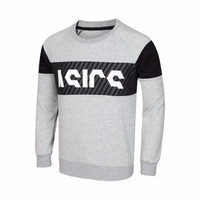 ASICS亚瑟士 男式圆领套头卫衣 2031A871-020 麻灰色 XL