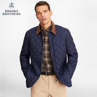 Brooks Brothers/布克兄弟男士钻石纹保暖翻领外套1000064720 4004-藏青色 S