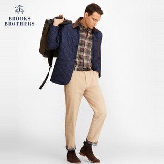 Brooks Brothers/布克兄弟男士钻石纹保暖翻领外套1000064720 4004-藏青色 S