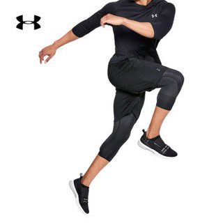 Under Armour 安德玛官方 UA男子 Seamless紧身运动七分裤-1306391 黑色001 L