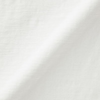 無印良品 MUJI 無印良品 女式 印度棉粗细不均天竺编织 V领短袖T恤 白色 M