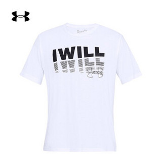 Under Armour 安德玛官方 UA男子 I WILL 2.0 短袖运动T恤-1329587 白色100 M