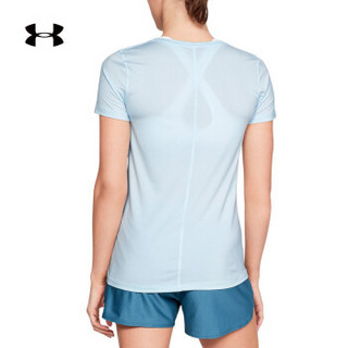 安德玛官方 UA Armour女子 运动短袖T恤 Under Armour-1285637 蓝色441 S