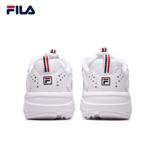 FILA 斐乐女鞋 TRACER 2019新款运动鞋老爹鞋女复古跑鞋ins潮休闲跑步鞋减震 集团白-WT 38