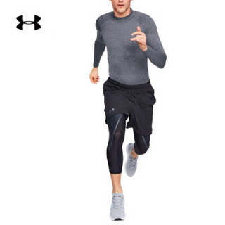 Under Armour 安德玛官方 UA男子Armour 紧身长袖高领运动长袖T恤-1289559 灰色090 XL