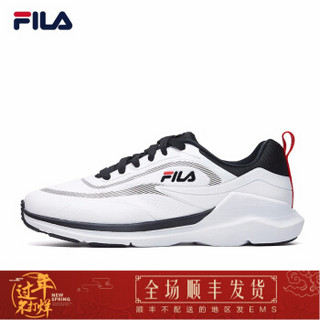 FILA 斐乐官方 男子训练鞋 2019冬季新款专业运动鞋室内健身鞋男 集团白-WT 40.5