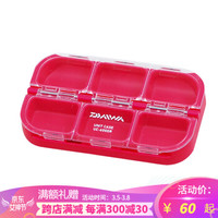达亿瓦(DAIWA) 防水收纳盒UNIT CESE UC-R小物盒钓钩盒配件盒渔具鱼钩盒 UC-600DR 深底 洋红