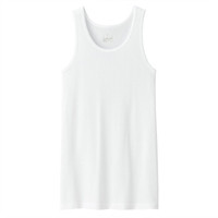无印良品 無印良品 MUJI 男式 棉质凉爽 无袖衫 白色 XS