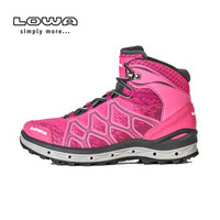 LOWA 德国 户外越野跑步防水运动鞋 AEROX GTX QC Q7进口女款中帮 L320611 鲜红色/银色 38