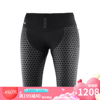 萨洛蒙（Salomon）女款弹力贴身透气短裤S/LAB EXO HALF TIGHT W  19新品 黑色400868 L