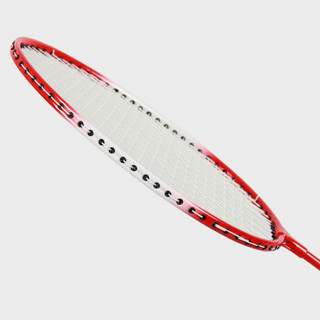克洛斯威羽毛球拍2支装男女正品碳素超轻耐打双进攻型羽拍 入门实惠双拍 红白色