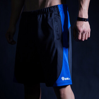 MSGD运动短裤男 健身训练宽松五分裤 篮球裤 黑色 L(现货开售)