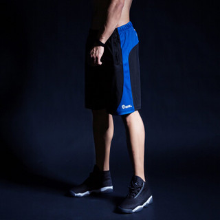 MSGD运动短裤男 健身训练宽松五分裤 篮球裤 黑色 L(现货开售)