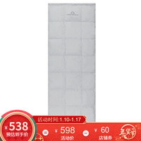 HIGHROCK 天石 户外春秋700蓬松度鹅绒羽绒睡袋成人室内办公室酒店隔脏便携保暖露营装 灰白色