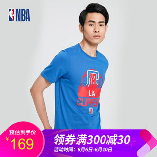 NBA 新款 夏装COURT VISION现场系列 快船队男式 棉 T恤 图片色 L