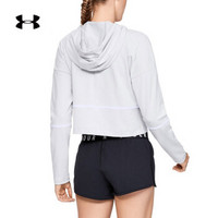 Under Armour 安德玛官方 UA女子Lighter 运动拉链连帽卫衣-1317864 灰色052 XL