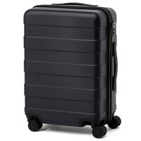 無印良品 MUJI 无印良品 可自由调节拉杆高度 带轮锁硬壳拉杆箱(35L) 海军蓝 NONE