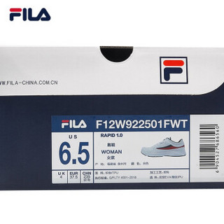 FILA 斐乐官方 RAPID/急速 女子跑鞋 2019夏季新品休闲运动鞋跑鞋 白色-WT 36.5