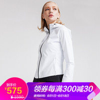 DESCENTE迪桑特 SLIM FIT修身版型 女子梭织跑步外套 D7332RJK03 白色-WT L(170/88A)