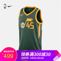 NBA 爵士队 米切尔 Nike earned edition 成就版 球衣 图片色 XL