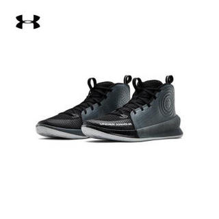 Under Armour 安德玛官方 UA男子 Jet 高帮篮球鞋-3022051 黑色001 43