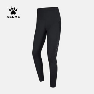 KELME/卡尔美 健身裤女弹力紧身裤高腰蜜桃臀显瘦跑步瑜伽运动裤39922007 粉红色 S