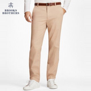 Brooks Brothers/布克兄弟男士Supima棉混纺直筒版型长裤休闲商务 B275-卡其色 4034
