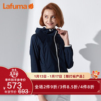 法国LAFUMA乐飞叶女士户外防风防晒衣连帽皮肤衣夜跑风衣 LFJA8BP32 藏青色N4 38(165/84A)