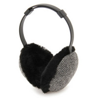 无印良品 MUJI 再生羊毛混可调节尺寸可从上面戴的耳罩 中灰色 均码