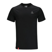 RIGORER 准者 运动短袖跑步T恤男士夏季运动服速干透气短袖圆领上衣 纯正黑 XL