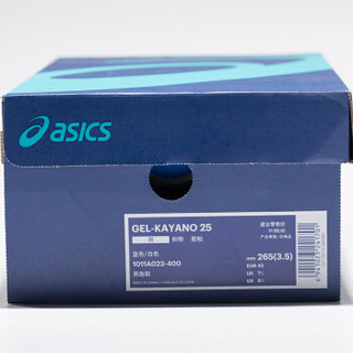 FX-亚瑟士ASICS 跑步鞋男 运动鞋 跑鞋 GEL-KAYANO 25 (4E) 蓝色/白色 42