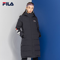 FILA（斐乐）女羽绒服冬季新款运动休闲时尚简约长羽绒服女 传奇蓝-NV 185/100A/XXXL