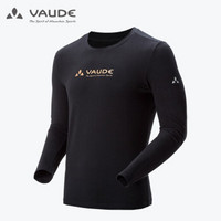 巍德（VAUDE）19新款户外男款长袖快速排汗T恤 VAUDE黑 L