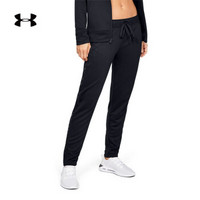 安德玛官方 UA Tech Terry 女子 运动长裤 Under Armour-1344490 黑色001 S