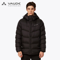 巍德（VAUDE）羽绒服男户外运动加厚时尚鹅绒外套700蓬抗寒保暖轻便外套 德国品质 黑色 S