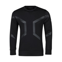 ASICS亚瑟士运动套头衫卫衣男式运动印花圆领151399-8052 黑色 XL