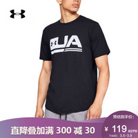 安德玛官方 UA Sportstyle 男子 运动短袖T恤 Under Armour-1329617 黑色001 S