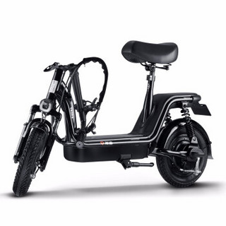 雅迪(yadea)新款 可可48V电动车 12AH 时尚迷你电动自行车滑板车 皎月白