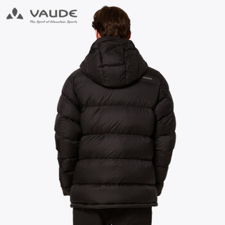 巍德（VAUDE）羽绒服男户外运动加厚时尚鹅绒外套700蓬抗寒保暖轻便外套 德国品质 黑色 XL