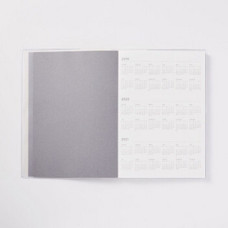 无印良品 MUJI 优质纸 时间轴式日程本/2019年12月开始 白色 18.2×12.8cm
